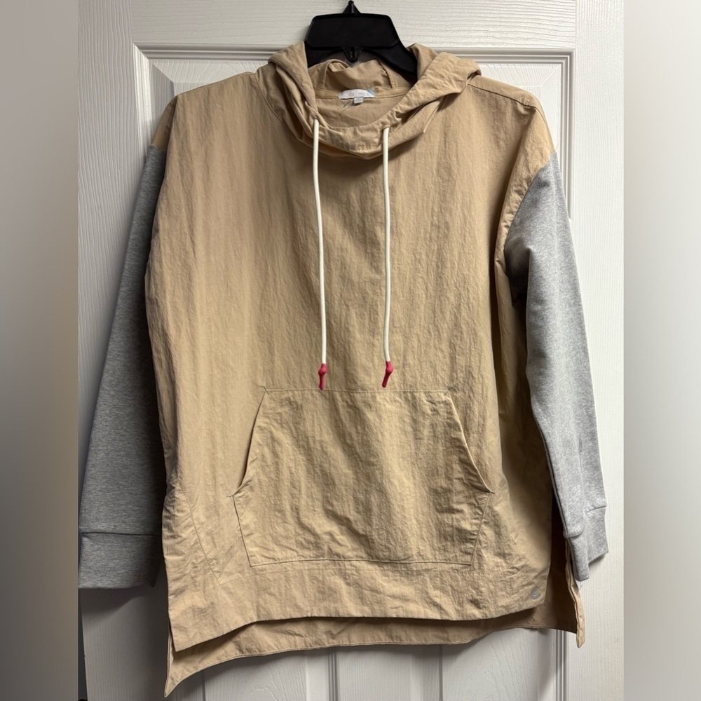 Johnny Was “Calme” Nylon Hoodie & Pants Set In Beige/Gray Size Small - Picture 3 of 12